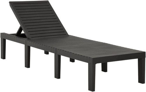 Sun lounger plastic deck - plastic,