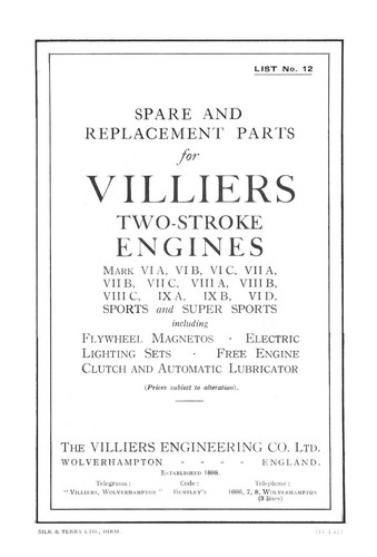 1922 1927 villiers - (1428),