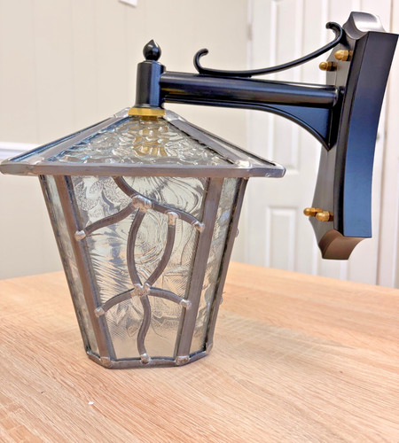 Handmade clear leaded glass - clear,