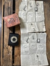 VP  TWIN BAKELITE POCKET CAMERA WITH ORIGINAL BOX AND INSTRUCTIONS