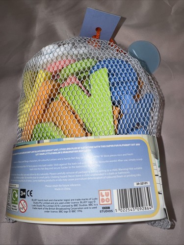 Bluey bath time alphabet set - bluey,