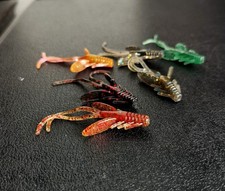 CRAYFISH SHRIMP 15pcs 40mm  LRF Soft Bait Fishing 5 Colors 3x each color PERCH 