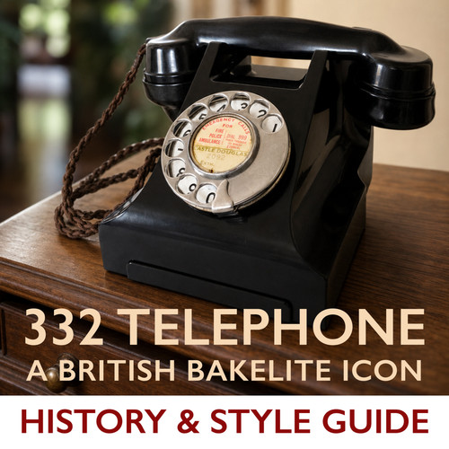 Gpo 332 bakelite telephone - gpo,