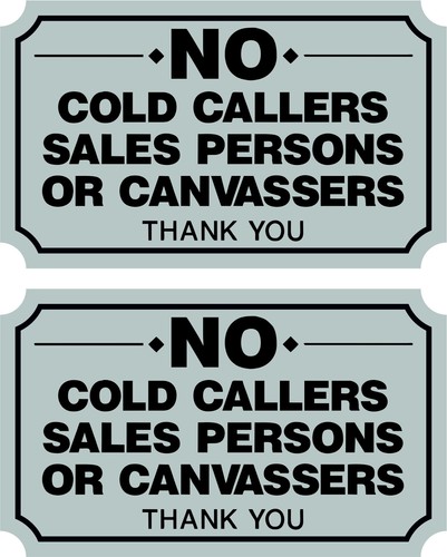 Stop cold calling door - stop,