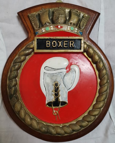Hms boxer ship crest - ship, plaque