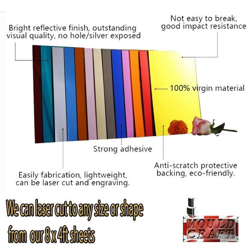 Acrylic mirror 3mm sheet - acrylic, large