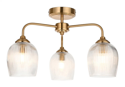 Ceiling light brass - light, 3