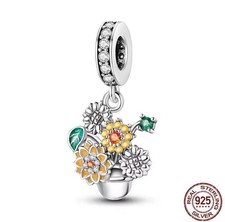 Silver Sunflower Charm 1.86g