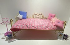 Our Generation Metal Bed with Reversible Cover &pillow,cushions&accessories VGC