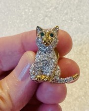 Vintage Signed Swan Swarovski