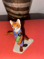 Retired Hagen Renaker- A Fox Fishing,  Excellent Condition