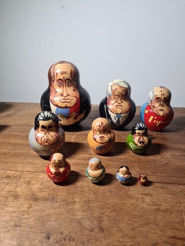Vintage russian dolls stacking - dolls,