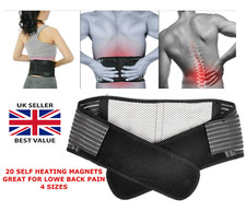Magnetic Back Support Pain Relief Lower Lumbar Brace Belt Strap Posture