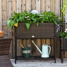 Brown Modern PE Rattan Wicker