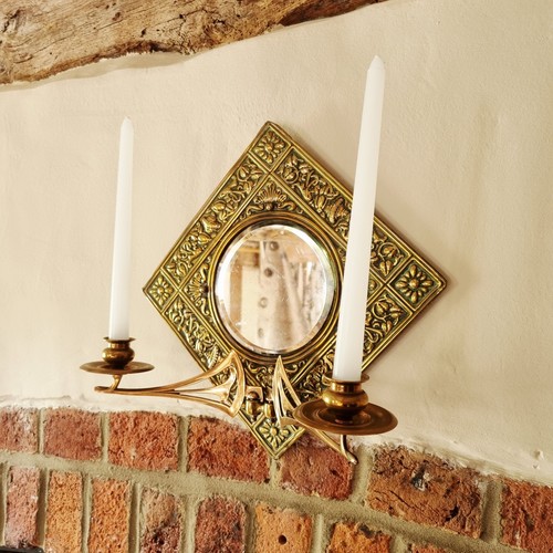 Antique brass wall - wall, mirror