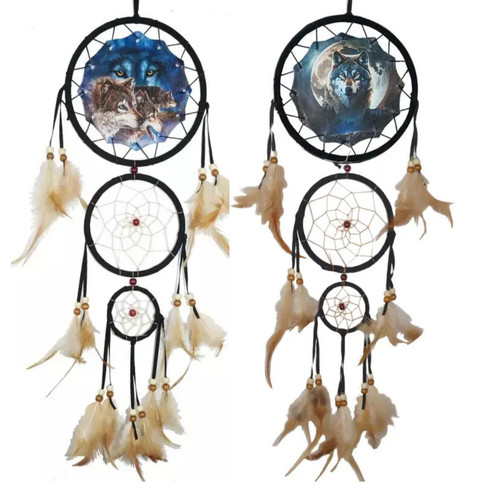 Large ring wolf theme - large,