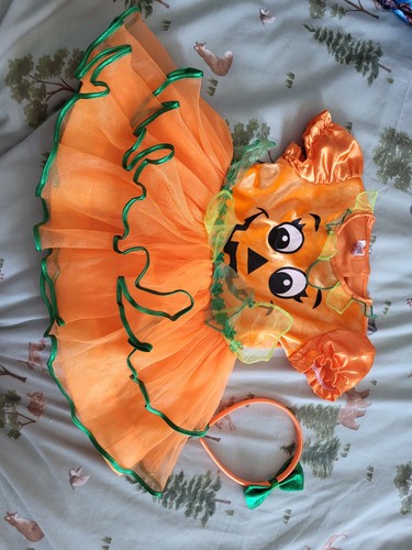 Baby girl halloween pumpkin - halloween,