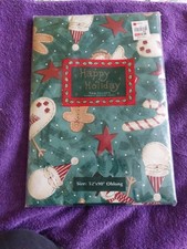 Happy Holiday Xmas Tablecloth