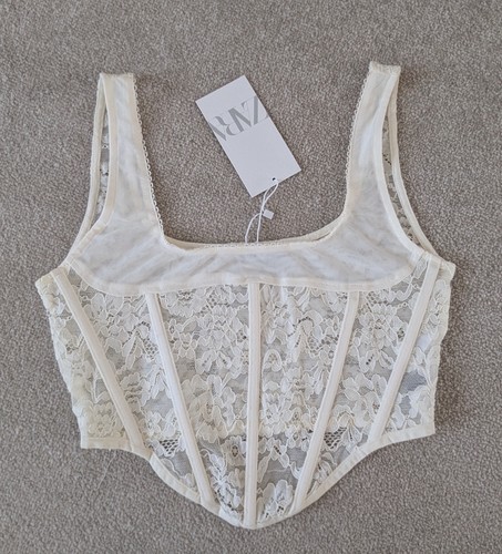 Zara ladies ivory lace - zara, corset