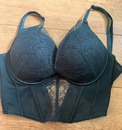 Primark dark green embroidered - primark,