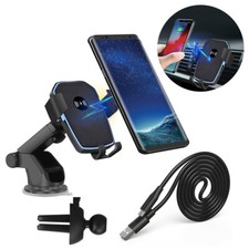 UK  Fast Wireless Car Charger Gravity Car Holder Cradle For iPhone 15 Pro 14 13