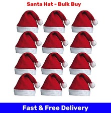 CHRISTMAS SANTA HAT WHOLESALE KIDS ADULT HAT FELT XMAS FANCY DRESS PARTY HATS