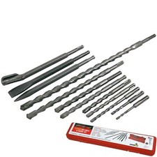 Neilsen 12pc SDS Masonry Electric Hammer Drill & Chisels Bit Set Brick Concrete