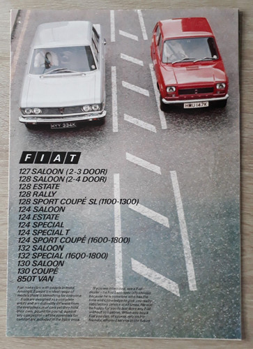 Fiat range brochure 1973 127 - 1973,