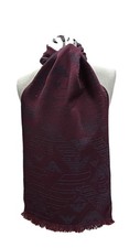 Pre-owned Genuine Emporio Armani 100% Wool Scarf Red