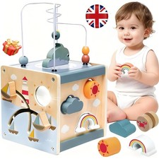 6-in-1 Wooden Activity Cube