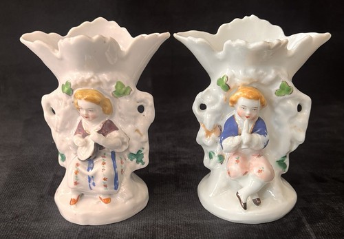 Pair antique porcelain - antique,