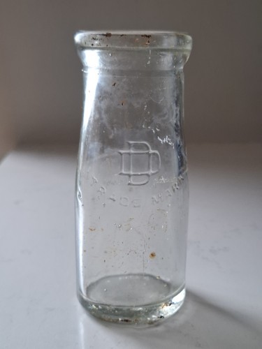 Vintage glass milk - vintage,