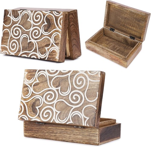 Handcrafted wooden jewelry box - handcrafted,
