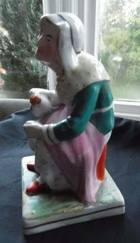 Staffordshire seated lady - staffordshire,