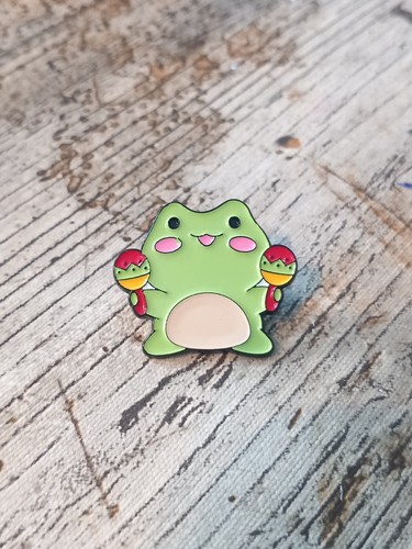 Cute frog with maracas - with, mexican