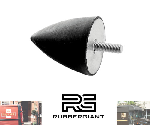 Conical rubber mount bumper - conical,
