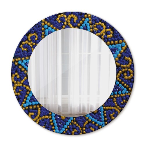 Chic round mirror - mirror, glass