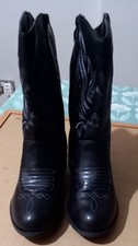 Girls black cowboy style boots