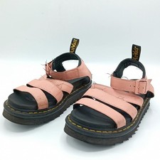 Dr Martens Blaire Athena Leather Strap Sandals Size 6.5 Womens Pink FLT30-TT