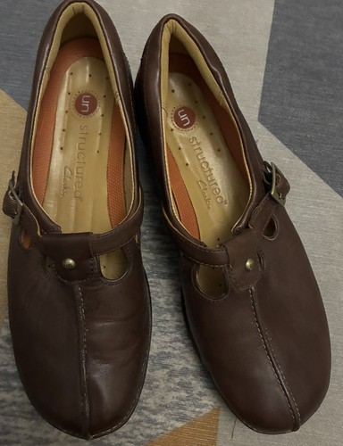 Clarks unstructured brown - unstructured,