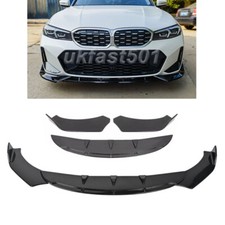 Black Front Bumper Lip Lower
