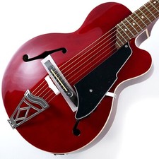 VOX GIULIETTA VGA-3PS-TR Trans Red Archtop Acoustic Guitar with Gig-Bag