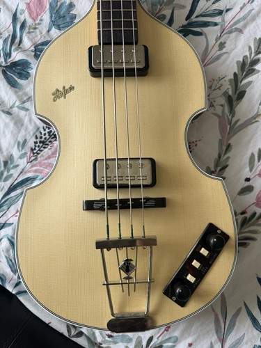 Hofner gold label violin bass - gold,