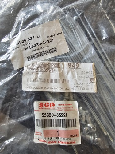 Suzuki oem front wheel spoke - suzuki,