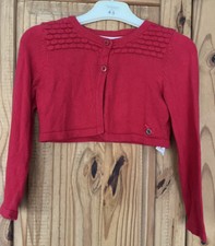 Girls Red Bolero Cardigan By Jasper Conran At Debenhams Age 3-4 Yrs