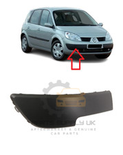 NEW FOR RENAULT SCENIC II MK2 03-06 FRONT BUMPER MOULDING TRIM BLACK RIGHT O/S