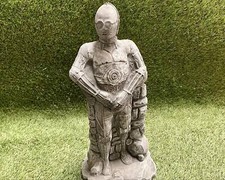 Tall C-3PO Star Wars Concrete Garden Sculpture Lawn Ornament Frost Protected