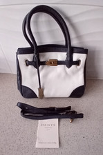 Dents Navy & White Pebble