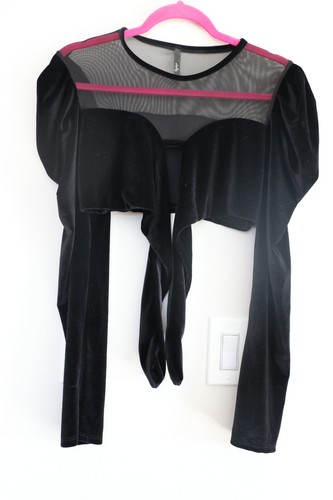 Sexy black medium velvet - black,