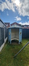 GARDEN CORNER ARBOUR SEAT WOODEN TIMBER